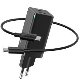 Сетевой адаптер Baseus GaN2 45W Чёрный (+кабель Type-C)