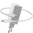 Сетевой адаптер Baseus GaN2 45W Белый (+кабель Type-C)