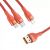 Кабель Baseus Flash One-for-three micro USB+Lightning+Type-C 5A 1.2м Оранжевый
