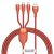 Кабель Baseus Flash One-for-three micro USB+Lightning+Type-C 5A 1.2м Оранжевый