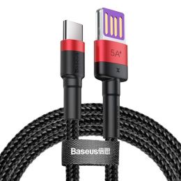 Кабель Baseus Cafule HW Type-C 40Вт 1м Чёрно-красный