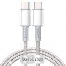 Кабель Baseus High Density Braided Type-C 100W 1м Белый