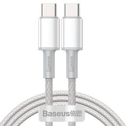 Кабель Baseus High Density Braided Type-C 100W 1м Белый