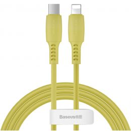 Кабель Baseus Colourful Cable Type-C - Lightning 18W 1.2м Жёлтый