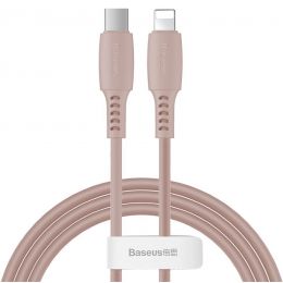 Кабель Baseus Colourful Type-C - Lightning 18W 1.2м Розовый