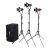 Комплект осветителей 3шт CAME-TV Boltzen Q-55S (3200-5600K) Fresnel Focusable + стойки
