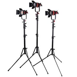 Комплект осветителей 3шт CAME-TV Boltzen Q-55W Mark II + стойки
