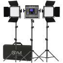 Комплект осветителей (3шт) GVM 800D-RGB