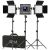 Комплект осветителей (3шт) GVM 800D-RGB