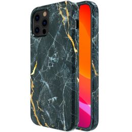 Чехол Kingxbar Marble для iPhone 12 Pro Max Чёрный