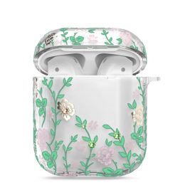Чехол Kingxbar Flora для Apple AirPods Зелёный