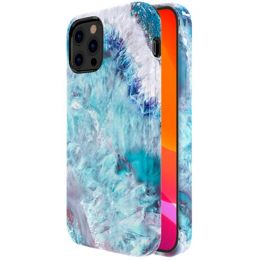 Чехол Kingxbar Agate для iPhone 12 Pro Max Голубой