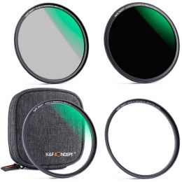Набор светофильтров K&F Concept 3 in 1 magnetic (MCUV+CPL+ND1000) 55мм