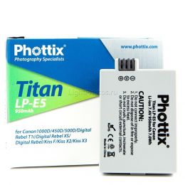 Аккумулятор Phottix Li-on LP-E5