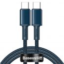Кабель Baseus High Density Braided Type-C 100W 1м Синий