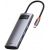 Хаб Baseus Metal Gleam 5-in-1 Серый