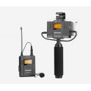 Беспроводная радиосистема Saramonic UwMic9 TX9+SPRX9 петличная с 1 передатчиком и 1 приемником с держателем смартфона