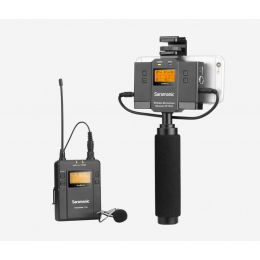Беспроводная радиосистема Saramonic UwMic9 TX9+SPRX9 петличная с 1 передатчиком и 1 приемником с держателем смартфона