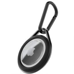 Чехол с карабином Raptic Link для Apple Airtag Чёрный
