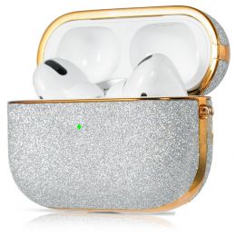 Чехол Kingxbar Bling для Apple AirPods Pro Серебро