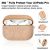 Чехол Kingxbar Bling для Apple AirPods Pro Розовое золото