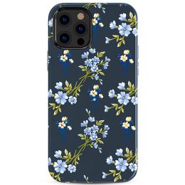 Чехол Kingxbar Blossom для iPhone 12 Pro Max Синий