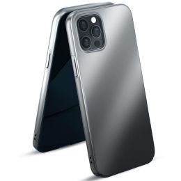 Чехол Kingxbar Aurora для iPhone 12/12 Pro Серебро-Чёрный