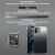Чехол Kingxbar Aurora для iPhone 12/12 Pro Серебро-Чёрный