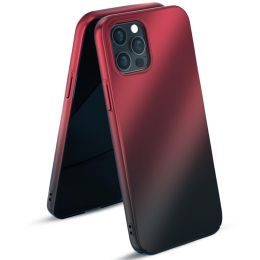 Чехол Kingxbar Aurora для iPhone 12 Pro Max Красный-Чёрный