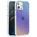 Чехол Kingxbar Ombre для iPhone 12/12 Pro Синий и Фиолетовый