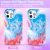 Чехол Kingxbar Watercolour для iPhone 12 Pro Max Синий и Розовый