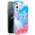Чехол Kingxbar Watercolour для iPhone 12 Pro Max Синий и Розовый