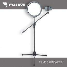 Профессиональная лампа Fujimi FJL-FL12PRO+FTS с мягким заполняющим светом + стойка