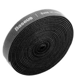 Лента для стяжки Baseus Colourful Circle Velcro strap 3м Чёрный
