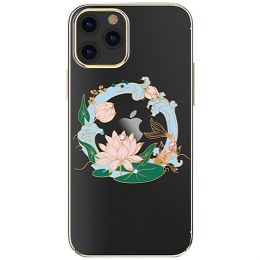 Чехол Kingxbar Wreath для iPhone 12/12 Pro Лотос