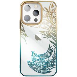 Чехол Kingxbar Phoenix для iPhone 13 Pro Max Flying Золото/Зеленый