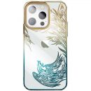 Чехол Kingxbar Phoenix для iPhone 13 Pro Flying Золото/Зелёный