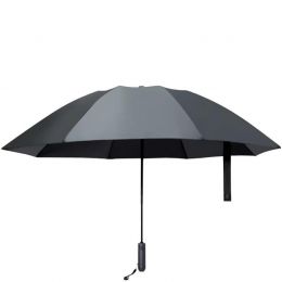 Зонт с фонариком Xiaomi U'REVO Automatic Reverse Folding Lighting Umbrella Чёрный