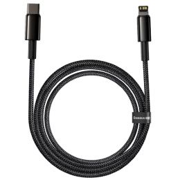 Кабель Baseus Tungsten Gold Type-C - Lightning 20W 1м Чёрный