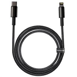 Кабель Baseus Tungsten Gold Type-C - Lightning 20W 2м Чёрный