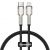 Кабель Baseus Cafule Metal Type-C - Lightning PD 20W 0.25м Чёрный