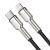 Кабель Baseus Cafule Metal Type-C - Lightning PD 20W 0.25м Чёрный
