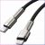 Кабель Baseus Cafule Metal Type-C - Lightning PD 20W 2м Чёрный