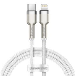 Кабель Baseus Cafule Metal Type-C - Lightning PD 20W 1м Белый