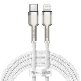 Кабель Baseus Cafule Metal Type-C - Lightning PD 20W 2м Белый