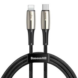 Кабель Baseus Waterdrop Type-C - Lightning PD 18W 1.3м Чёрный