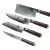 Набор ножей из дамасской стали Xiaomi HuoHou Set of 5 Damascus Knife Sets (4 ножа + подставка)