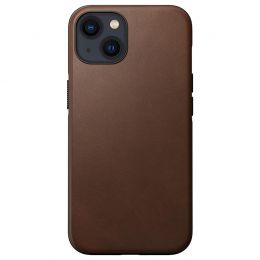 Чехол Nomad Modern Leather MagSafe для iPhone 13 Коричневый