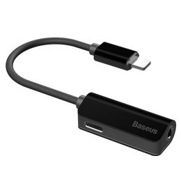 Переходник Lightning - mini-Jack 3,5 мм Baseus L32 Чёрный