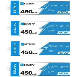 Аккумулятор BETAFPV BT2.0 450mAh 1S 30C (4шт)